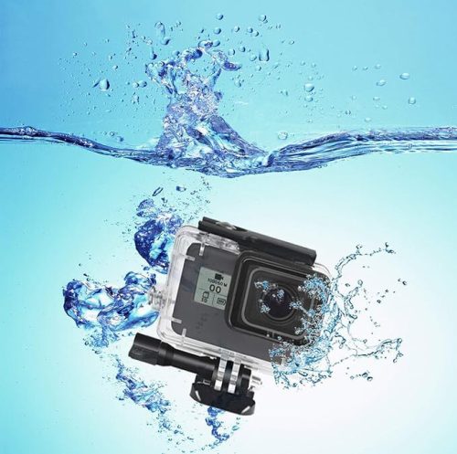 Lupholue Vodotesné priehľadné puzdro GoPro do 50 m – Potápačské puzdro s červeným filtrom na nahrávanie pod vodou