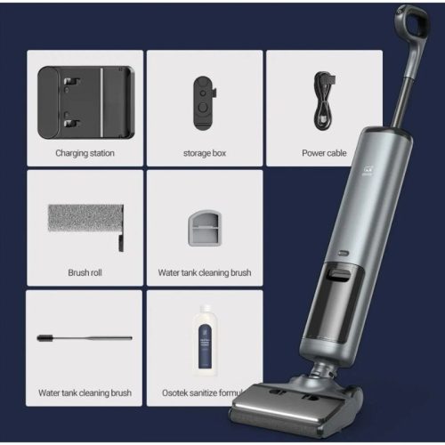 OSOTEK H200 3 v 1 bezdrôtový vysávač a mop – inteligentný čistič podláh s LED svetlom a funkciou samočistenia