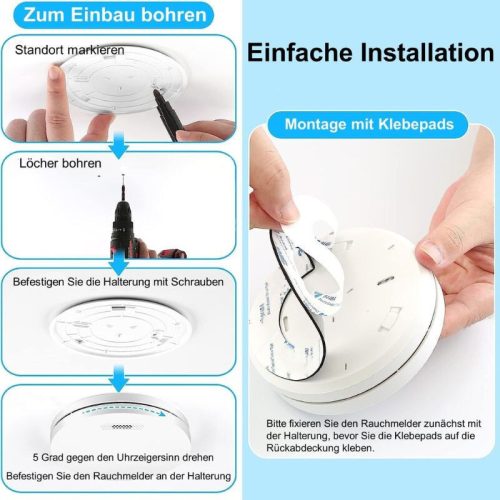 Xindum 3 ks biely snímač tepla – s lítiovou batériou