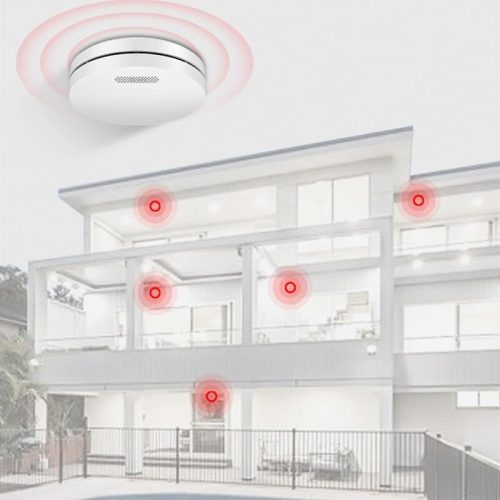 Bezdrôtový detektor dymu Xindum – 1 ks, s10-ročnou batériou