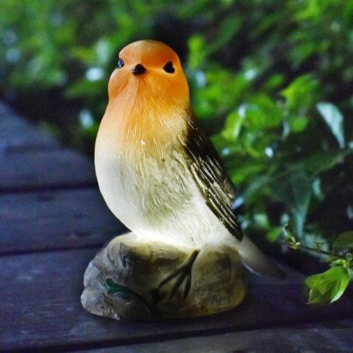 Solárna vonkajšia LED dekoratívna lampa JeeYee s vtáčou hlavicou do záhrady, na terasu a na dekoráciu