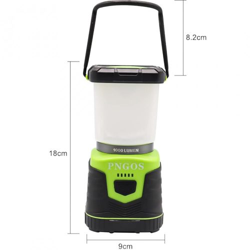 Prenosné kempingové svetlo Pngos Green LED s batériou – 10 LED diód