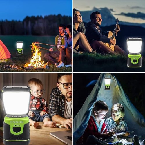 Prenosné kempingové svetlo Pngos Green LED s batériou – 10 LED diód