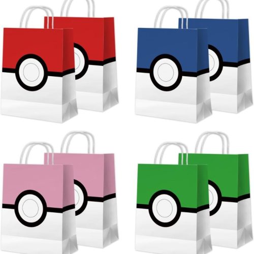 16-dielna súprava narodeninových darčekových tašiek Azyre pre deti s tematikou Pokémon Ball