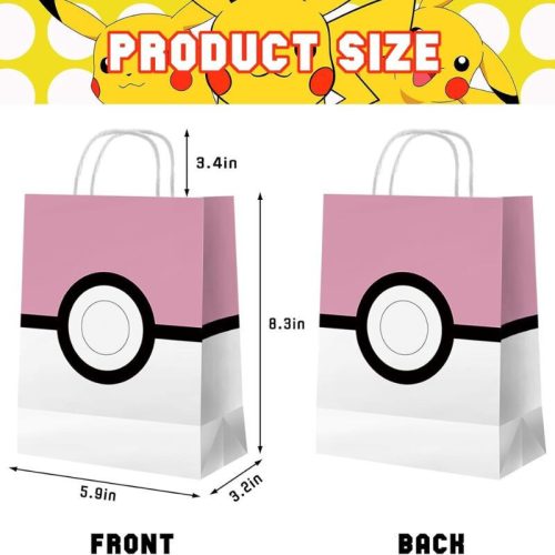 Darčeková taška Azyre Pokemon Ball na narodeniny, 16 ks