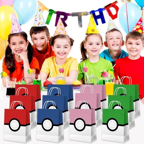 Darčeková taška Azyre Pokemon Ball na narodeniny, 16 ks