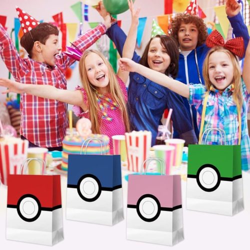 Darčeková taška Azyre Pokemon Ball na narodeniny, 16 ks