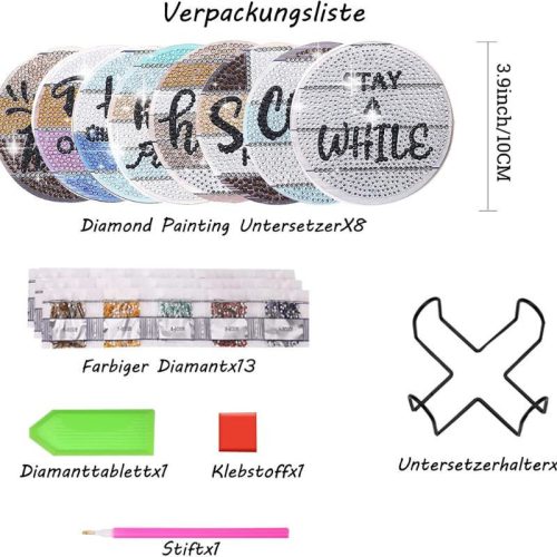 Diamond Painting Coaster – Creative DIY Kit