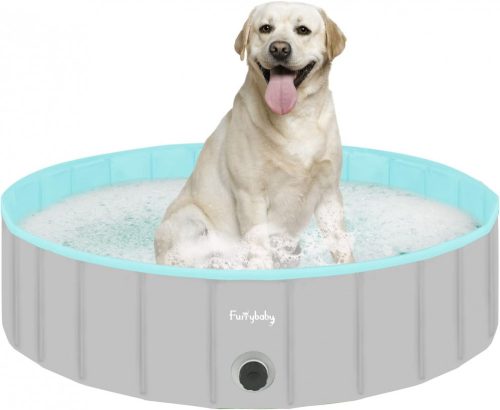 Furrybaby bazénik pre psov, odolné bazénik pre psov 120*30 cm (tyrkysovo modrý)