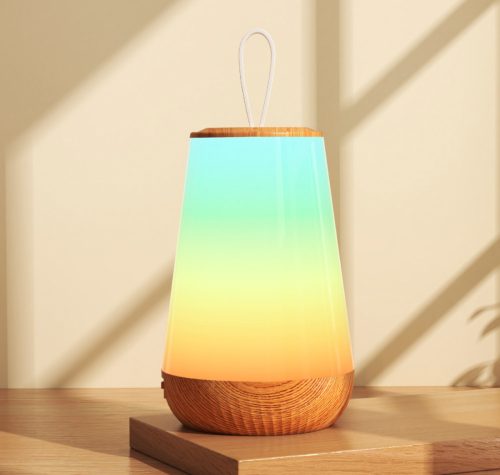 LED nočná lampa (drevená)