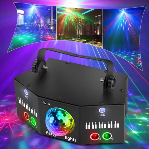 Littleboyny LED RGB disko projektor – farebná svetelná show na párty a domáce oslavy