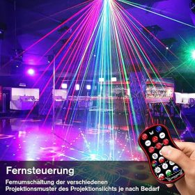   Littleboyny LED RGB disko projektor – farebná svetelná show na párty a domáce oslavy