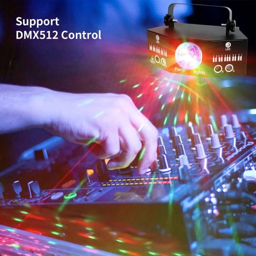 Littleboyny LED RGB disko projektor – farebná svetelná show na párty a domáce oslavy