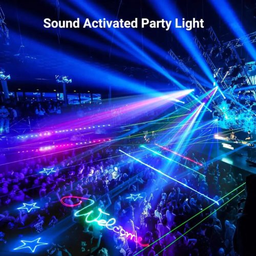 Littleboyny LED RGB disko projektor – farebná svetelná show na párty a domáce oslavy