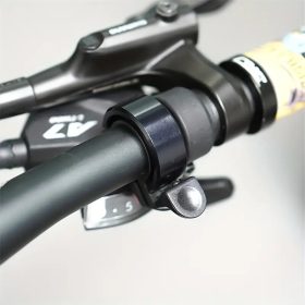   Čierny zvonček na bicykel s 22 mm reproduktorom – pre riadidlá s priemerom 31 mm